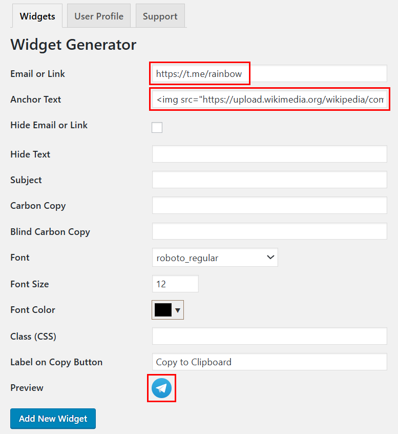 Widget Generator