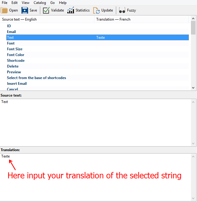 Translating the Plugin